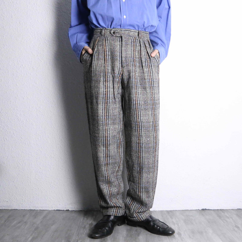 multi-color houndstooth slacks