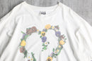 90's flower heart tee