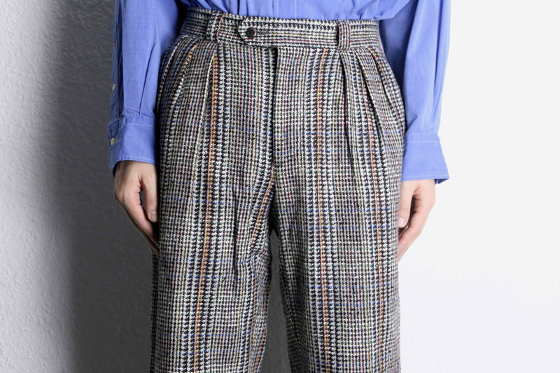 multi-color houndstooth slacks