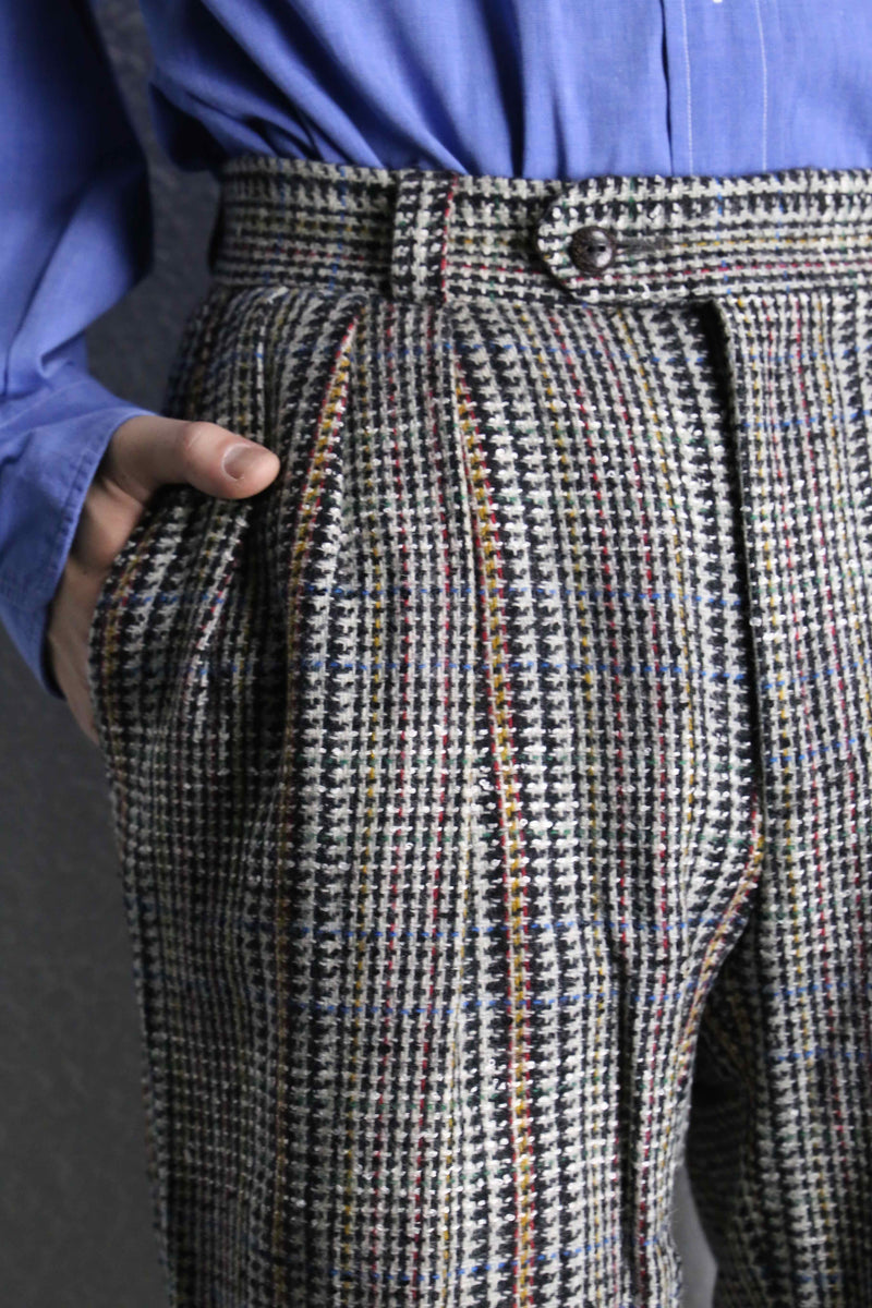 multi-color houndstooth slacks
