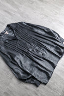 00's White Stag pleats satin shirt