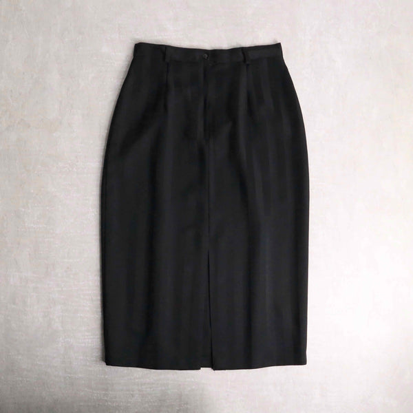 black color striped design skirt