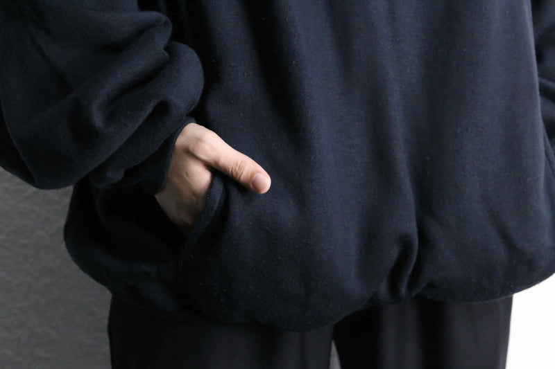 black heavy henry hoodie sweat