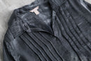 00's White Stag pleats satin shirt