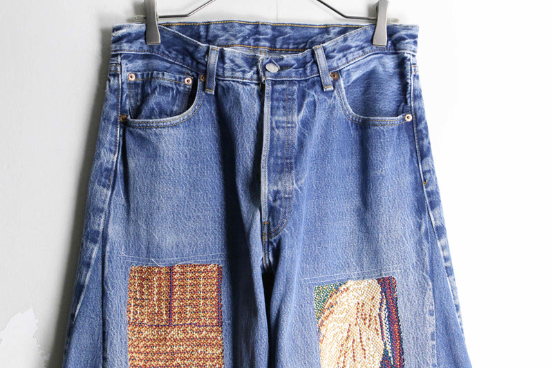 "Re:make" rag docking super flare denim