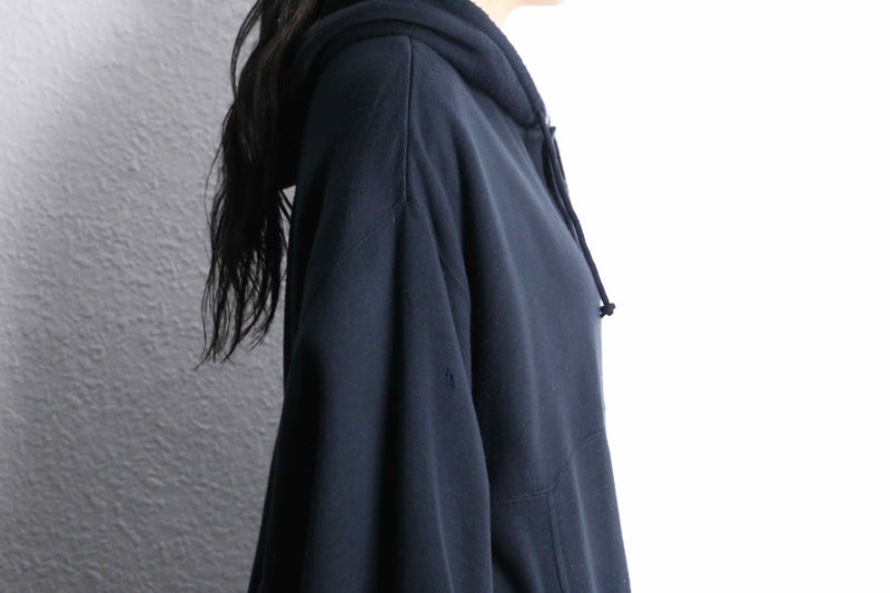 black heavy henry hoodie sweat