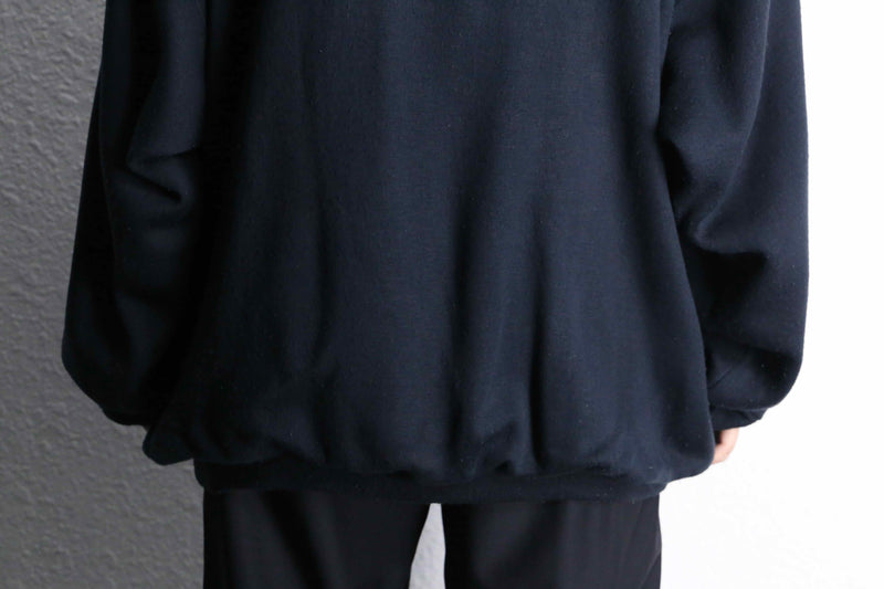 black heavy henry hoodie sweat