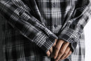 monotone poly check shirt