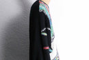 colorful switch dolman sleeve knit