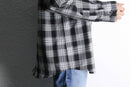 monotone poly check shirt
