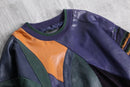 “SAXONY” leather switch 3D design knit