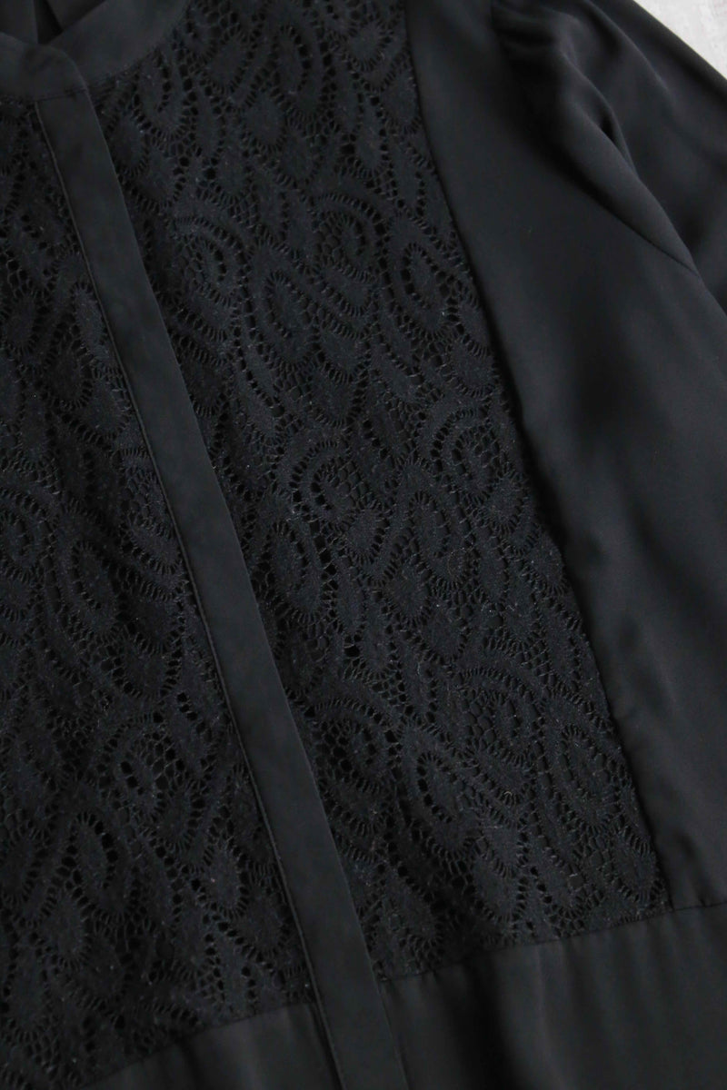 front lace design no collar shirt