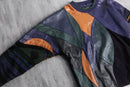 “SAXONY” leather switch 3D design knit