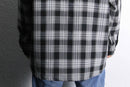 monotone poly check shirt