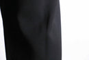 black wide easy poly trousers