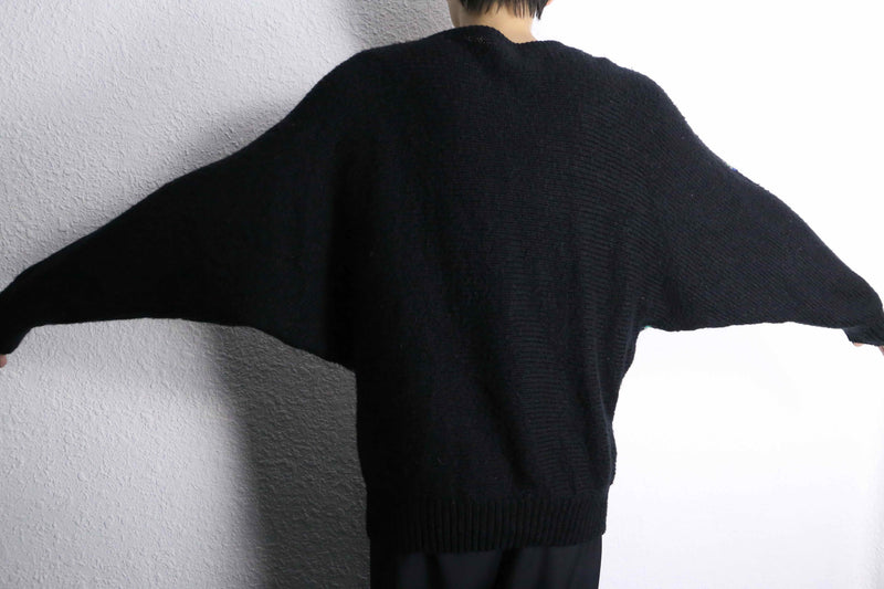 colorful switch dolman sleeve knit