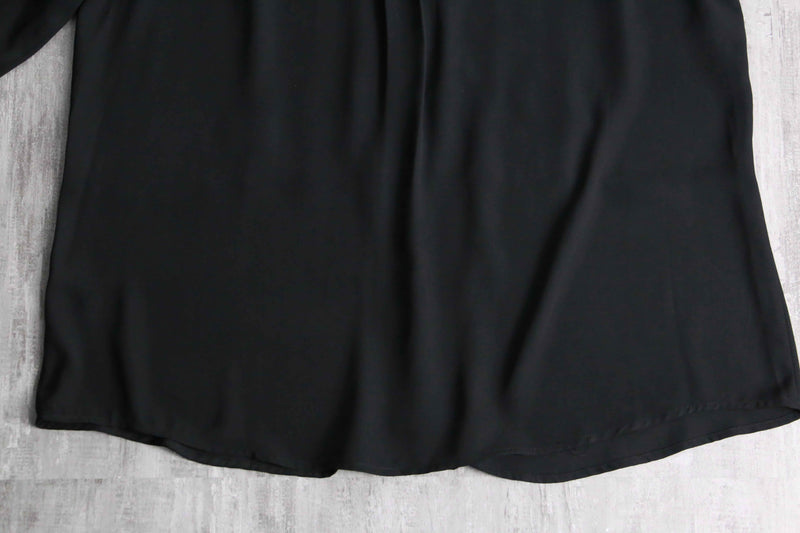 front lace design no collar shirt