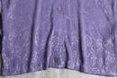 90's Coldwater Creek band collar jacquard shirt