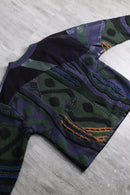 “SAXONY” leather switch 3D design knit