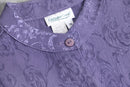 90's Coldwater Creek band collar jacquard shirt