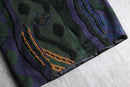 “SAXONY” leather switch 3D design knit