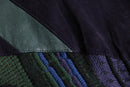 “SAXONY” leather switch 3D design knit