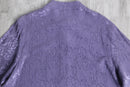 90's Coldwater Creek band collar jacquard shirt