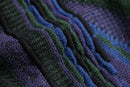 “SAXONY” leather switch 3D design knit