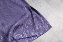 90's Coldwater Creek band collar jacquard shirt