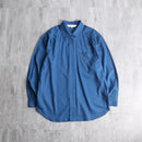"Cristian Dior SPORTS"marine blue color fly front shirt