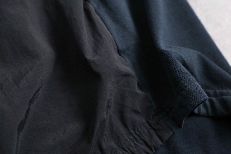 "PUMA" black nylon switching cut and sewn