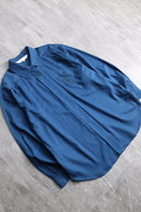 "Cristian Dior SPORTS"marine blue color fly front shirt