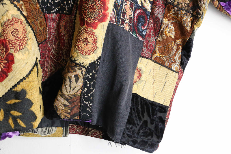 "Re:make" gobelin×denim docking jacket