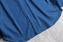 "Cristian Dior SPORTS"marine blue color fly front shirt