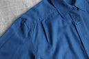"Cristian Dior SPORTS"marine blue color fly front shirt