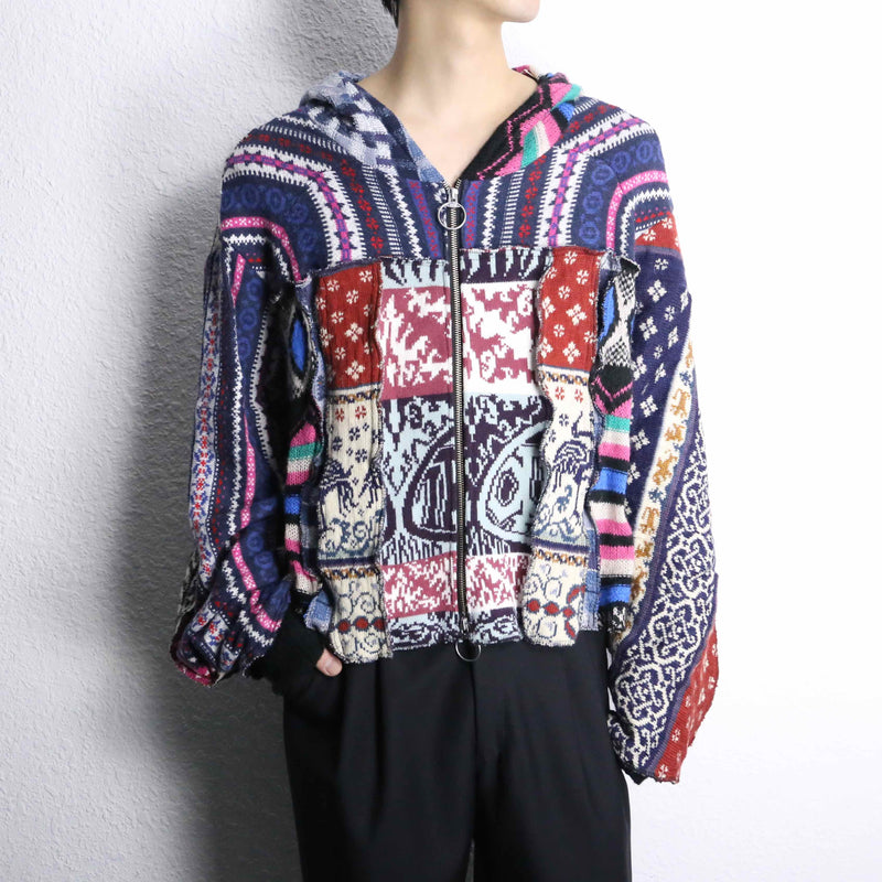 ''Re:make'' knit zip foodie