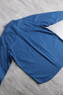 "Cristian Dior SPORTS"marine blue color fly front shirt
