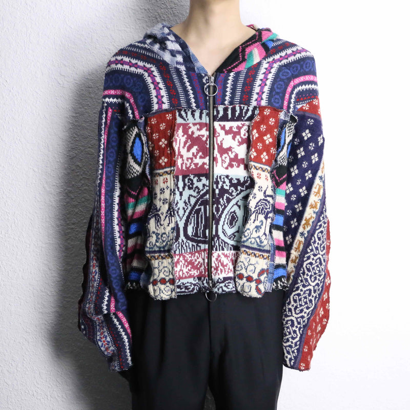 ''Re:make'' knit zip foodie