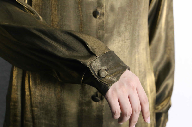 iridescent champagne gold color shirt
