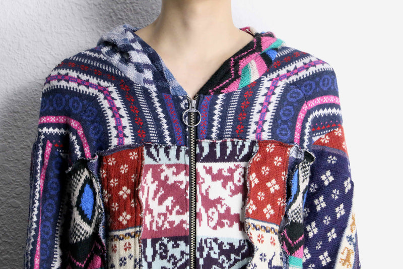 ''Re:make'' knit zip foodie