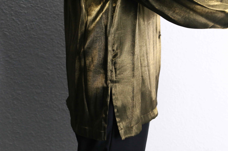 iridescent champagne gold color shirt