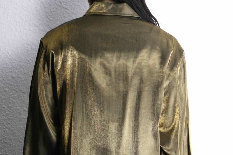 iridescent champagne gold color shirt