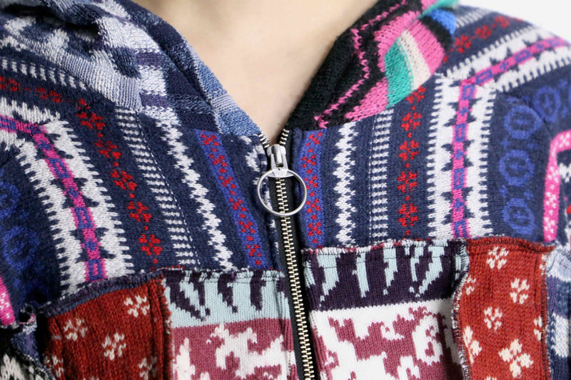 ''Re:make'' knit zip foodie