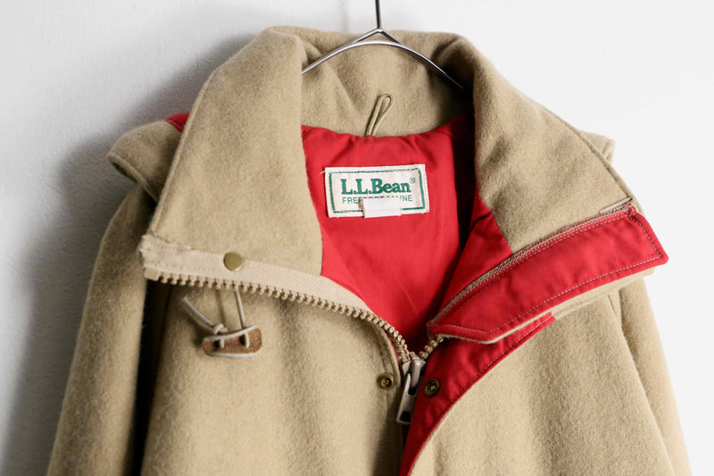 80’s “L.L.Bean” beige color zip up jacket