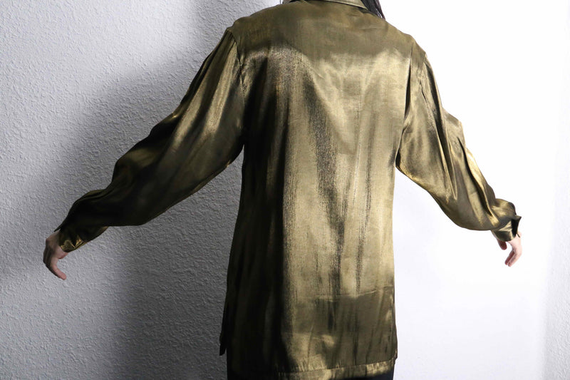iridescent champagne gold color shirt