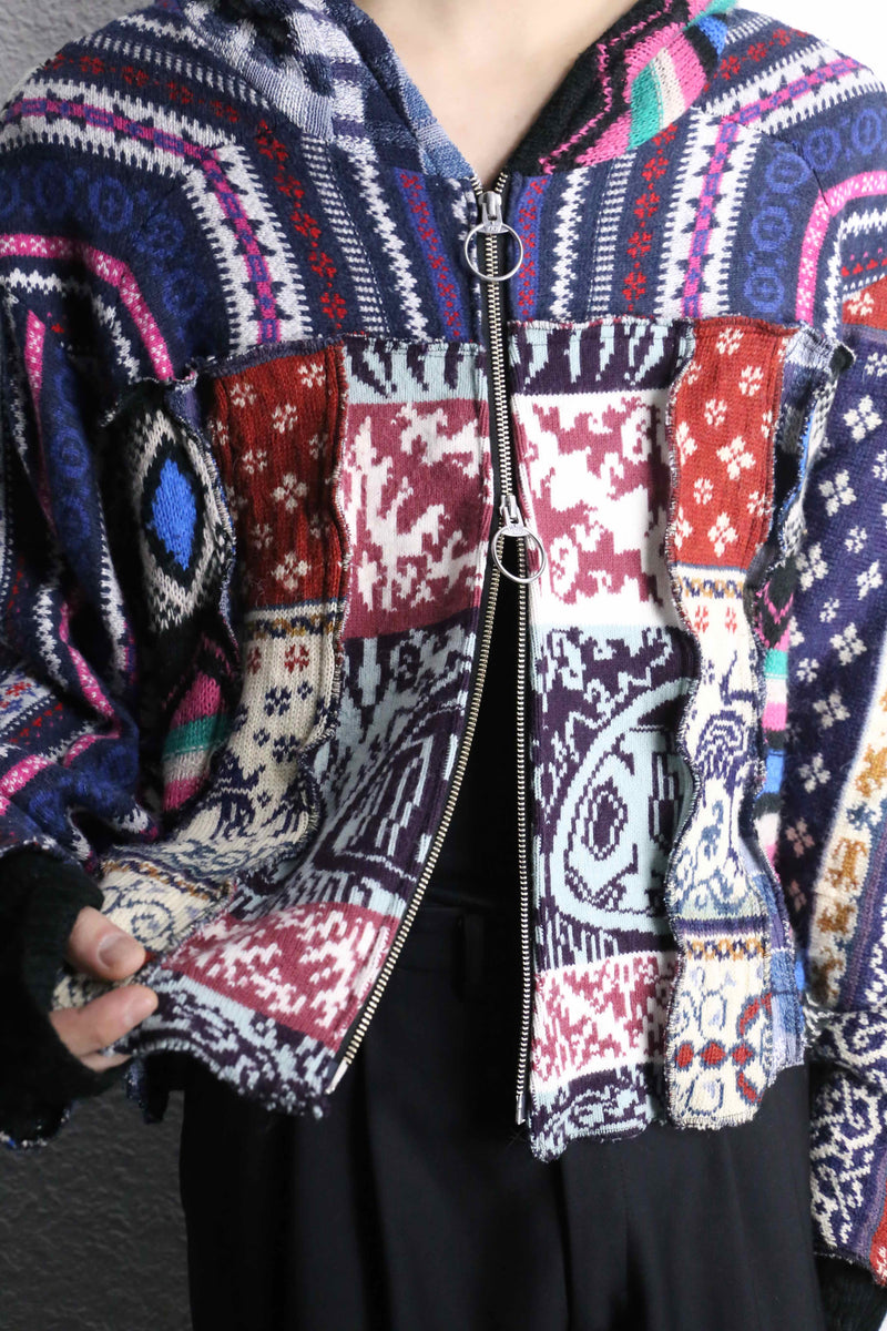 ''Re:make'' knit zip foodie