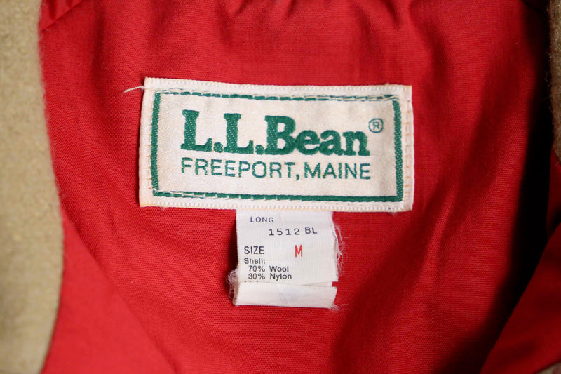 80’s “L.L.Bean” beige color zip up jacket