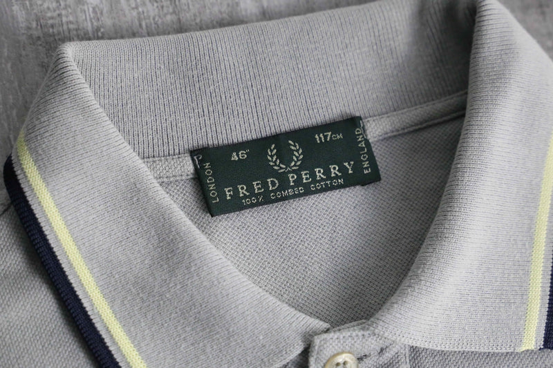 “FRED PERRY” gray s/s polo