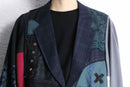 ''Re:make''docking patchwork design tailored jacket
