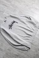 00's "stüssy" basic logo crew neck sweatshirt